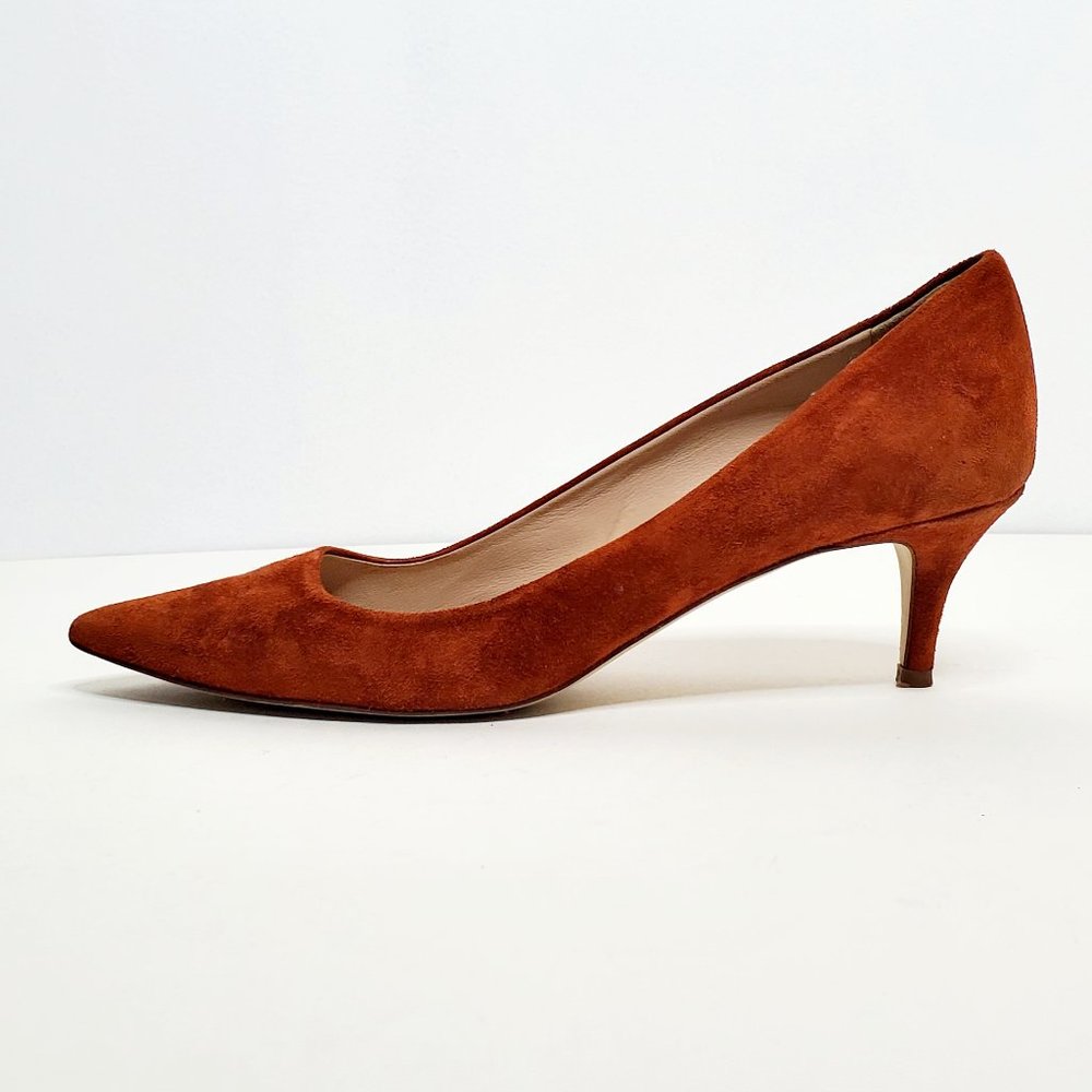 J. Crew Everly Suede Pump Rust Color Size 8